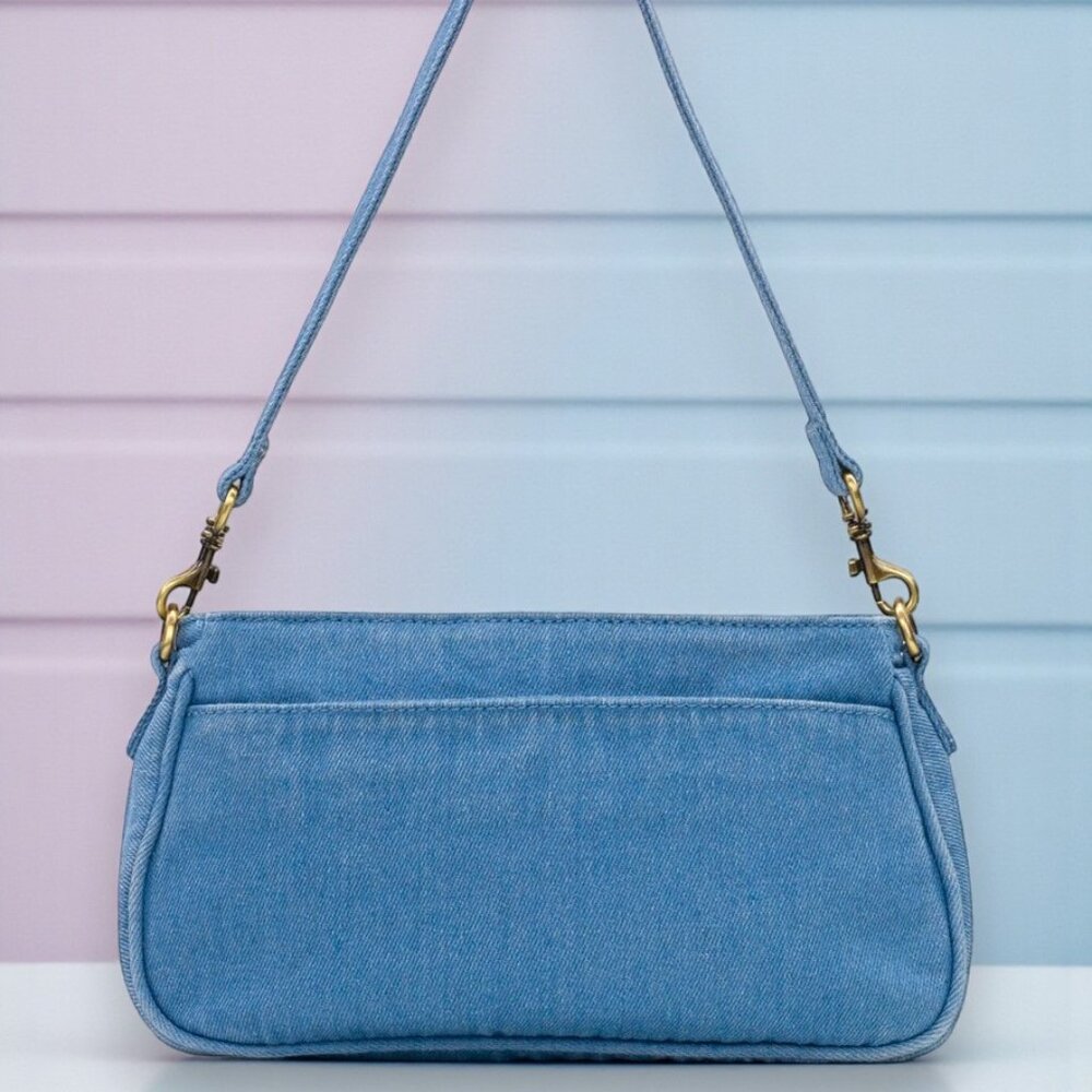 Patricia Nash Nova "Lacing Denim" Crossbody - NWT - Picture 3 of 7